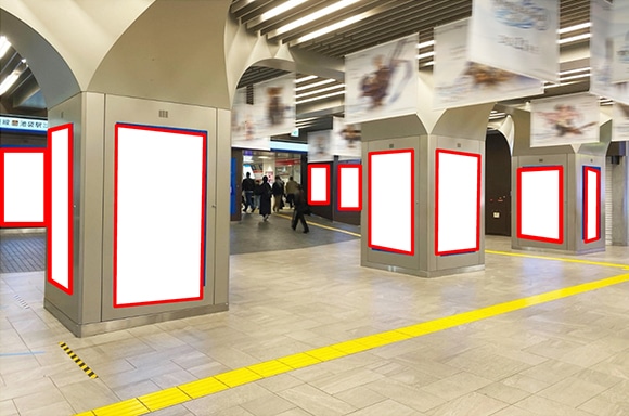 西武池袋駅スマイル・ステーションビジョン（1階B-1 エリア）